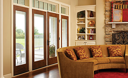 Fiber Classic Oak Patio Doors